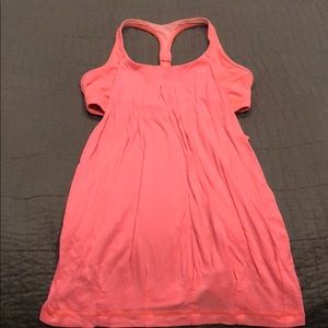 Lululemon Tank w bra Size 8 Peach